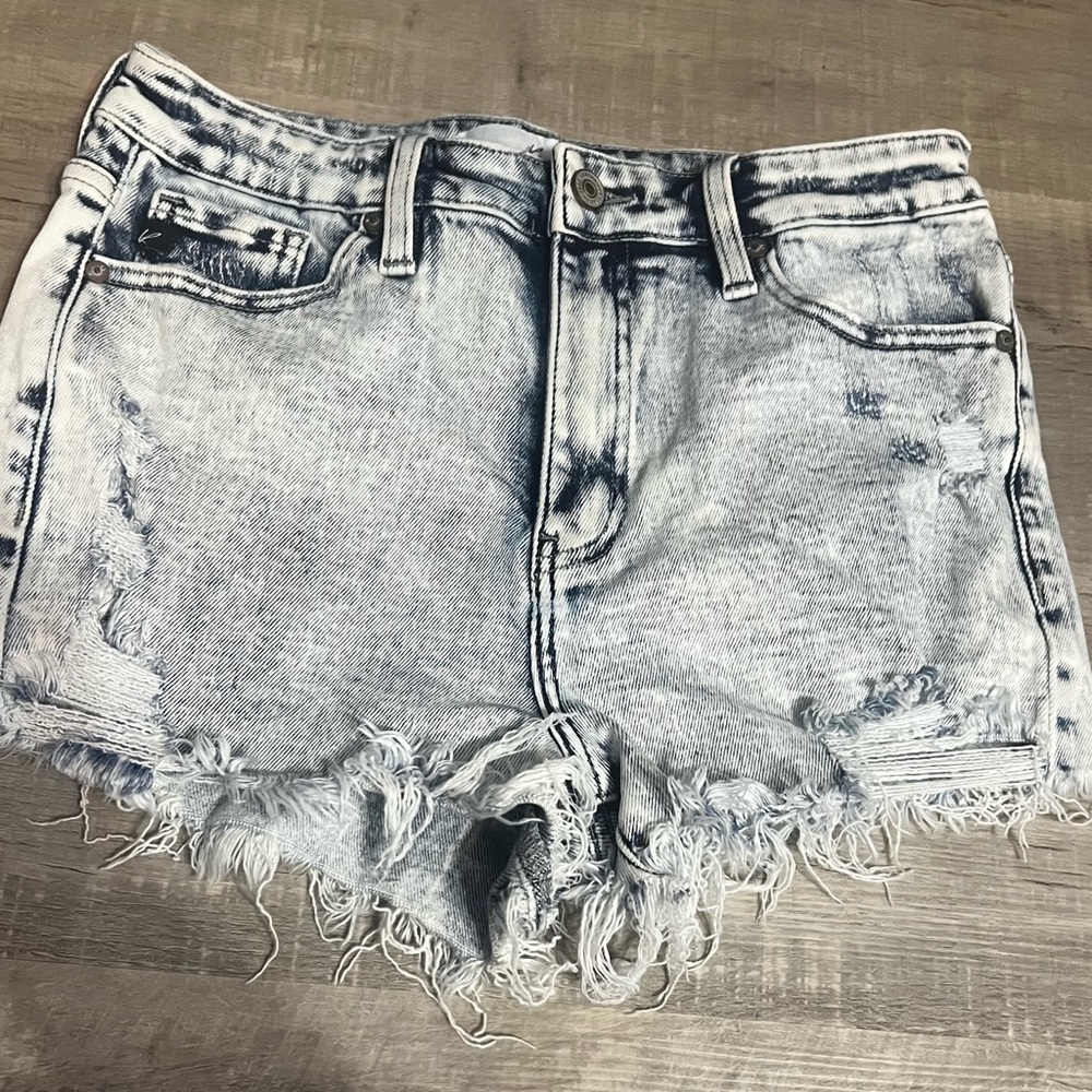 KanCan Light Wash Distressed Jean Shorts